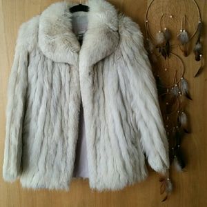 Vintage 70s Saga Furs Blue Fox Fur Coat